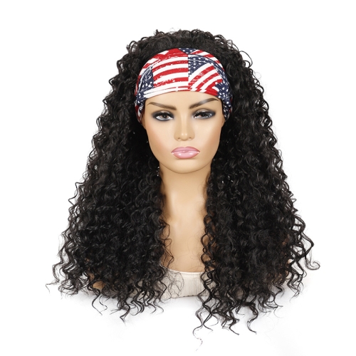 

Hairband Wig Headgear Volume Chemical Fiber Wig Headgear, Color Classification: Stars And Stripes Headband 1B#H