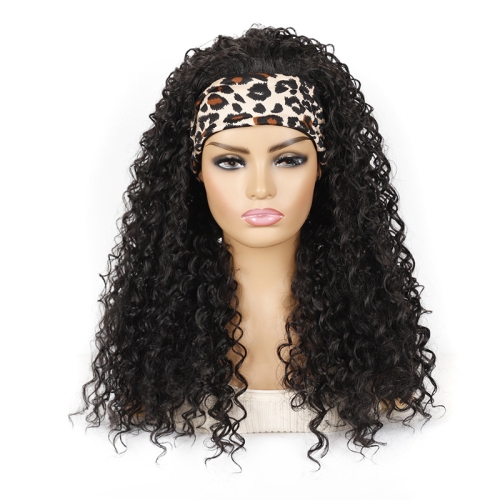 

Hairband Wig Headgear Volume Chemical Fiber Wig Headgear, Color Classification: Leopard Headband 1B#G