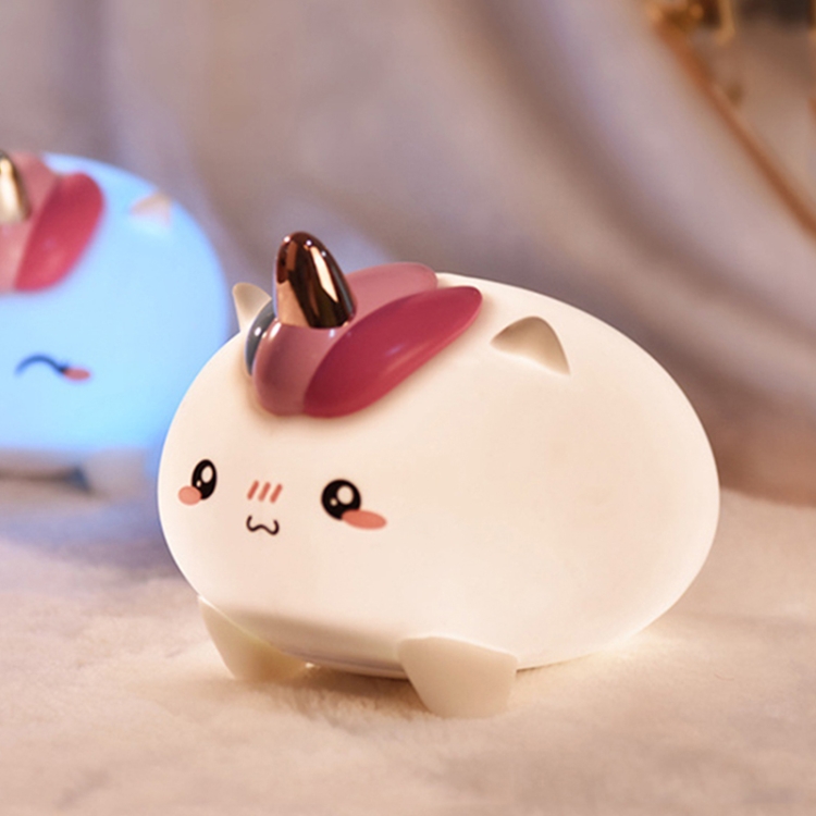 

LJC-125 USB Silicone Unicorn Pat Sensor Light Night Light(Gold)