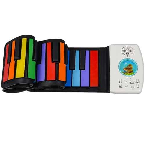 

HUA008-49 49-Key Hand-Rolled Foldable Piano Children Color Piano(Color English)