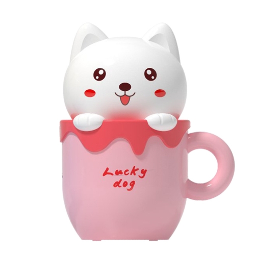 

1801 LED Cute Dog Night Light Bedroom Bedside Corridor Light, Battery Powered (Not Included) (Pink)