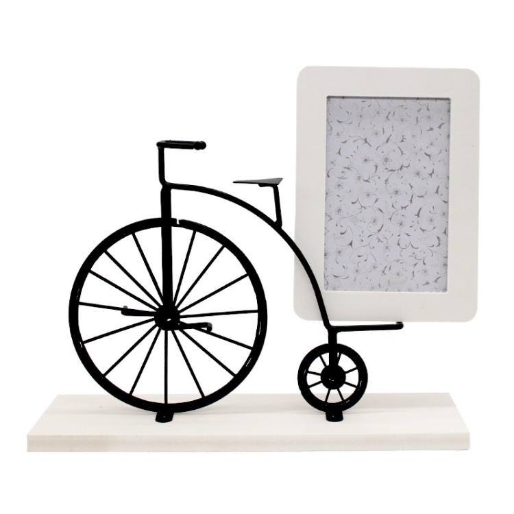 

Country Creative Pendulum Bicycle Home Desktop Decoration Ornaments Iron Bicycle Photo Frame, Colour: E Type