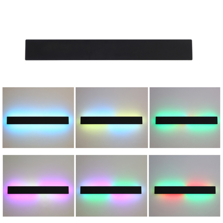 

RGB Colorful Remote Control Wall Lamp LED Long Strip Wall Lamp Dimmable Bedroom Colorful Atmosphere Lamp，US Plug