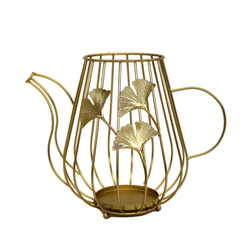 

Creative Iron Candle Holder Romantic Dining Table Home Decoration Ornaments, Colour: B Gold Large