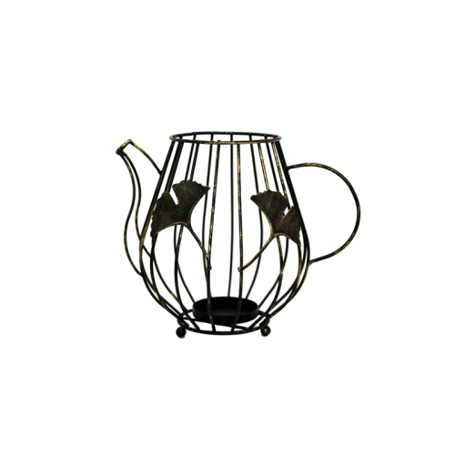 

Creative Iron Candle Holder Romantic Dining Table Home Decoration Ornaments, Colour: B Black Small