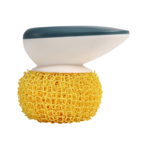 

4 PCS Kitchen Does Not Drop Wire Nano Cleaning Ball Household Cleaning Brush Can Replace Steel Ball, Colour: Blue Yellow