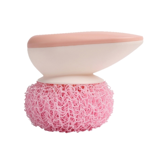 

4 PCS Kitchen Does Not Drop Wire Nano Cleaning Ball Household Cleaning Brush Can Replace Steel Ball, Colour: Pink