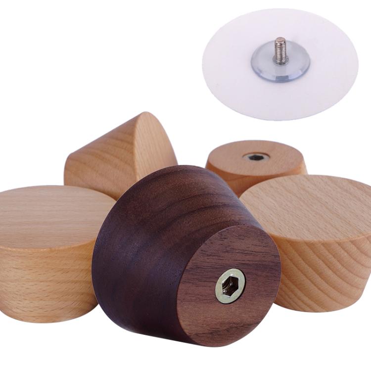 

5 PCS Solid Wood Coat Hook Wall Nail-Free Strong Sticky Hook