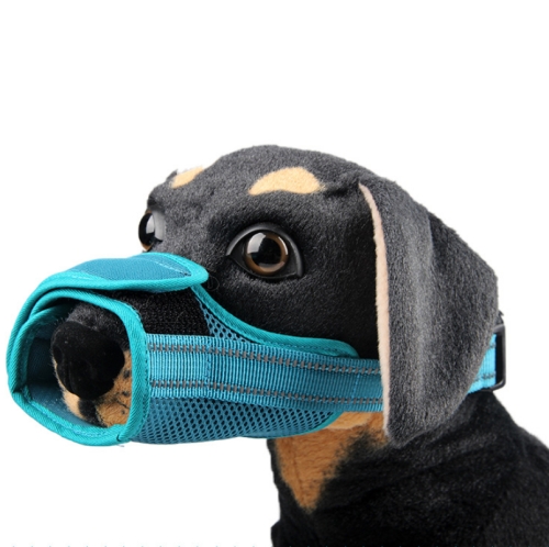 

DOTON Dog Breathable Mouth Cover Anti-Barking Anti-Bite & Anti-Eating Pet Mask, Specification: S(Turquoise)