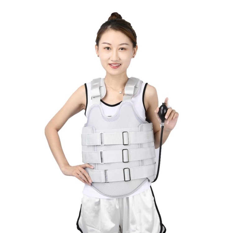 

Mesh Style Thoracolumbar Fixation Belt Strap Type Protective Gear with Airbag, Specification: L