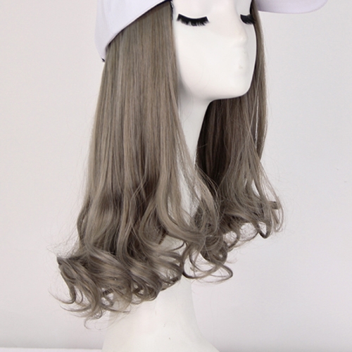 

8261W Hat Wig Short Pear Roll Detachable Wig Hat, Separate Wig(Aoki Ash Wig)