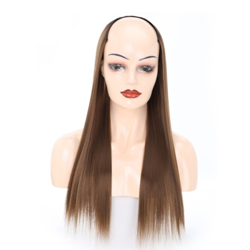 

Wig Half Headgear Long Straight Hair U-Shaped Wig Headgear, Colour: 11.US-12