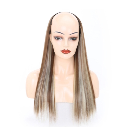 

Wig Half Headgear Long Straight Hair U-Shaped Wig Headgear, Colour: 12.US-12H613