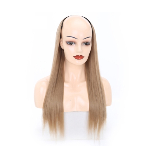 

Wig Half Headgear Long Straight Hair U-Shaped Wig Headgear, Colour: 13.US-16#