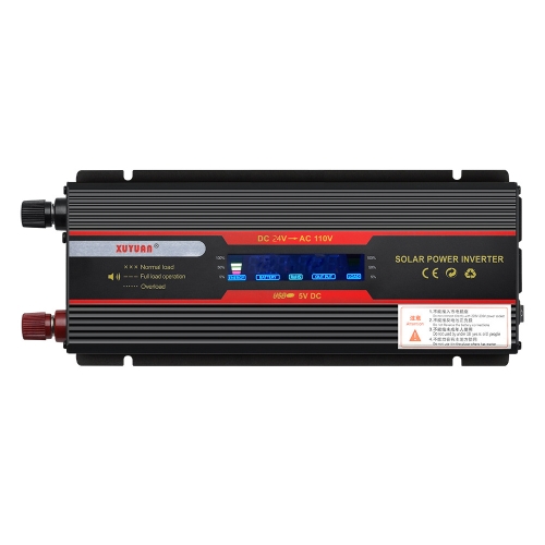 

XUYUAN 6000W Car Inverter LCD Display Converter, US Plug, Specification: 24V-110V