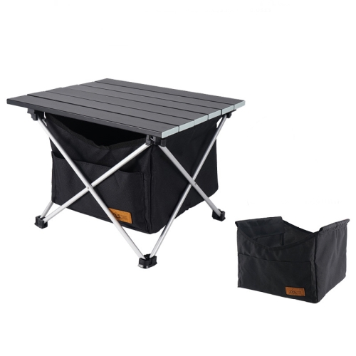 

CLS Outdoor Folding Picnic Table Storage Hanging Bag Portable Invisible Pocket Storage Hanging Pocket,Style: Black Table + Small Pocket