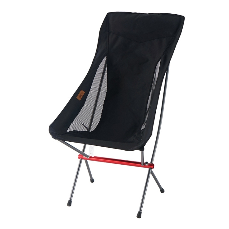 

CLS Outdoor Folding Chair Heightening Portable Camping Fishing Chair(Black)