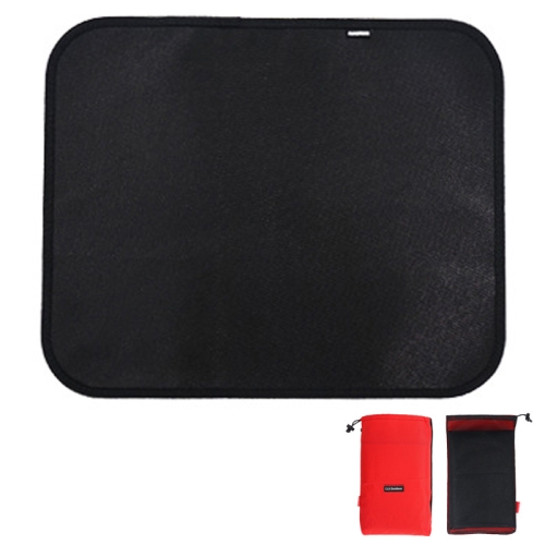 

CLS Outdoor Camping Silicone Fireproof Cloth Picnic Barbecue Heat Insulation Pad, Size: M: 450x370mm