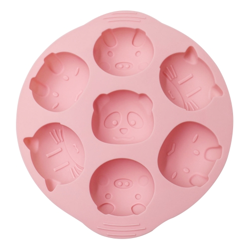 

DIY Cartoon Silicone Cake Mold Baby Food Supplement Mold Baking Tools(Pink)