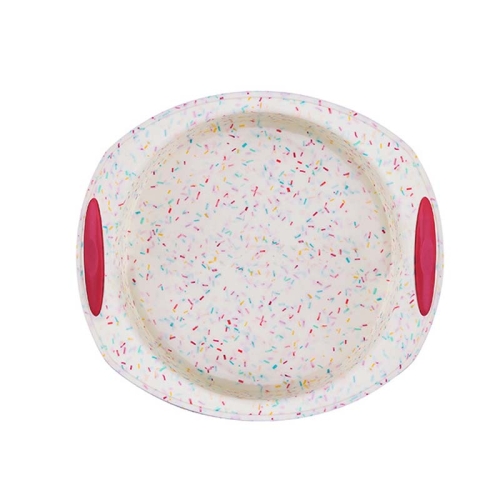 

GW20035 DIY Candy Color Cartoon Silicone Cake Toast Ice Tray Mold, Specification: 11 Inch Round