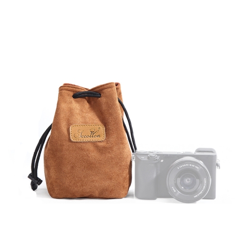 

S.C.COTTON Liner Shockproof Digital Protection Portable SLR Lens Bag Micro Single Camera Bag Square Khaki S