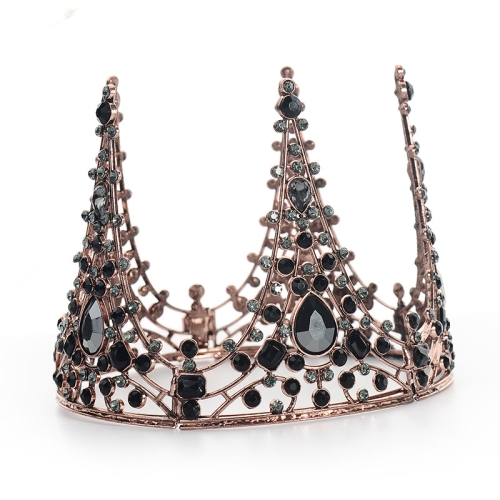 

Retro Alloy Queen Crown Birthday Cake Baking Decoration(Black )
