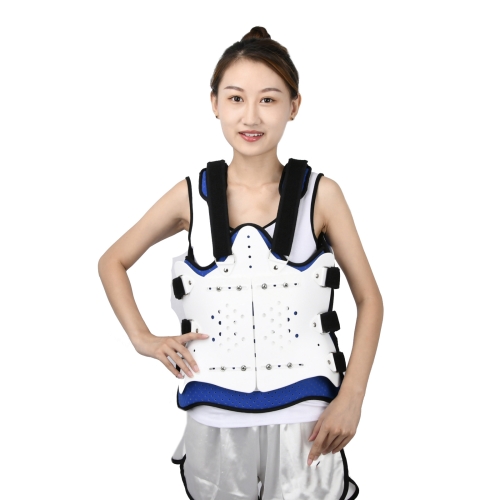 

Adjustable Thoracolumbar Fixation Brace And Waist Protector,Style: Standard Model (Without Airbag), Specification: One Size