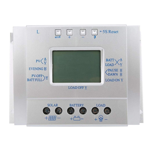 

L60 12V/24V 60A Solar Controller Power Voltage Current LCD Display Solar Charge Controller