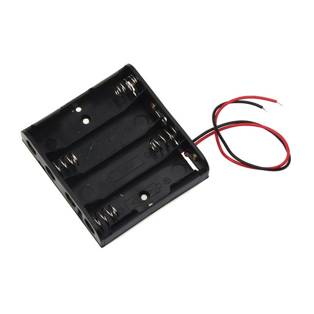 

10 PCS AA Size Power Battery Storage Case Box Holder For 4 x AA Batteries without Cover
