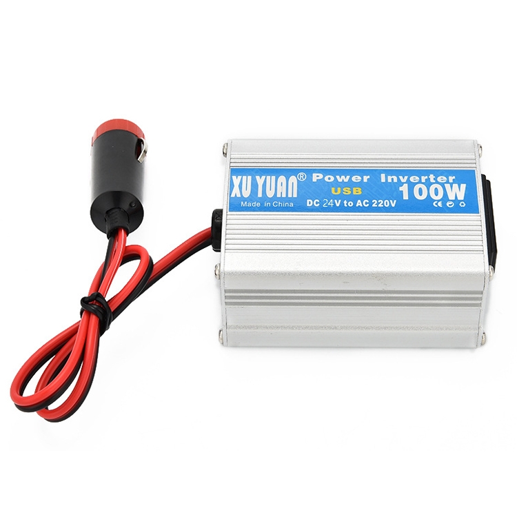

XUYUAN 100W Car Inverter Car Notebook Power Supply with USB, Specification: 24V to 220V