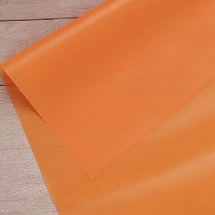

2 Bags Flower Wrapping Paper Gift Wrapping Paper Translucent Waterproof Paper(Orange )