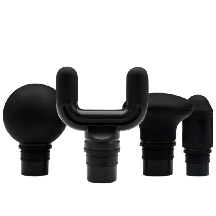 

4 In 1 Fascia Gun Silicone Tip Massager Accessories(black)