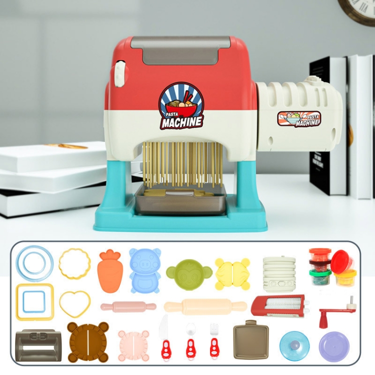 

Children Electric Color Clay Noodle Maker Set Toy DIY Kitchen Pretend Play Toy Automatic+Manual Version