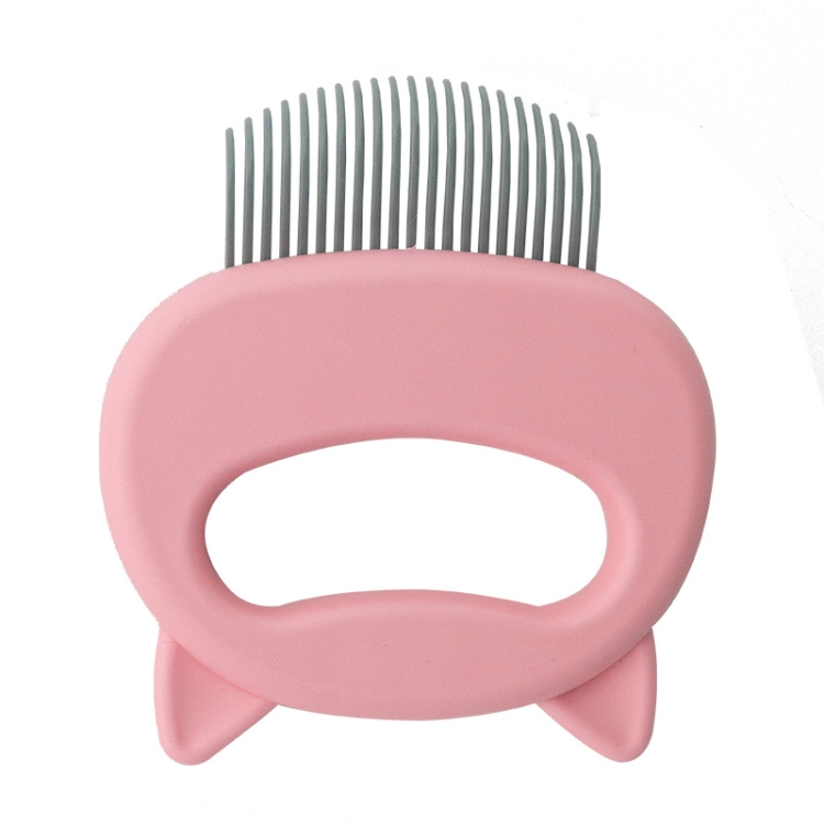 

2 PCS Pet Lice Comb Cat Hair Removal Comb Pet Massage Supplies(Pink)