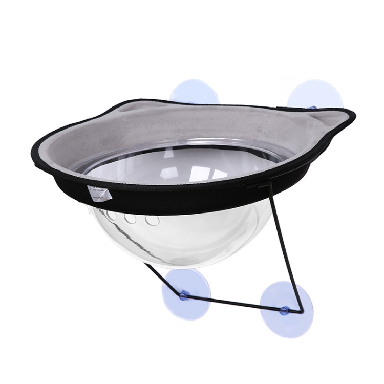 

W212 Space Capsule Suction-Cup Cat Litter Window Sill Sunbathing Pet Hammock(Gray)