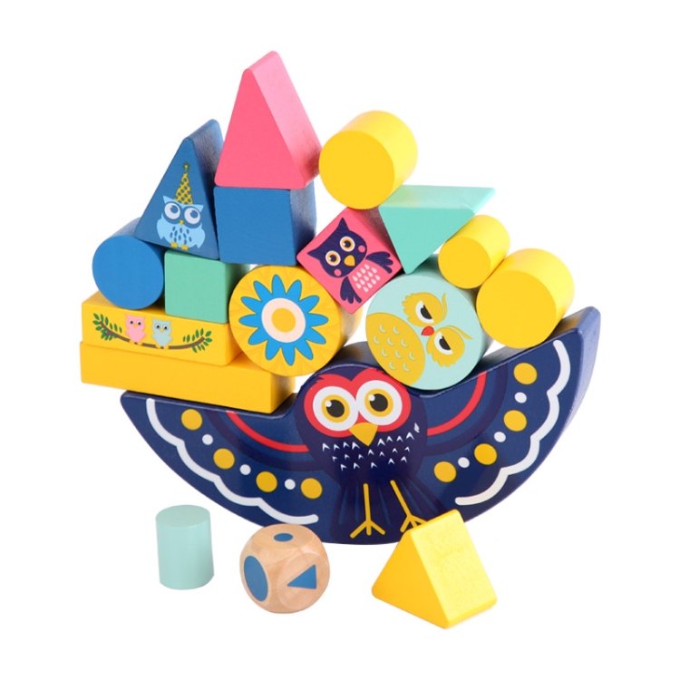 

Owl Jenga Balance Building Blocks Animals Children Intelligence Toy