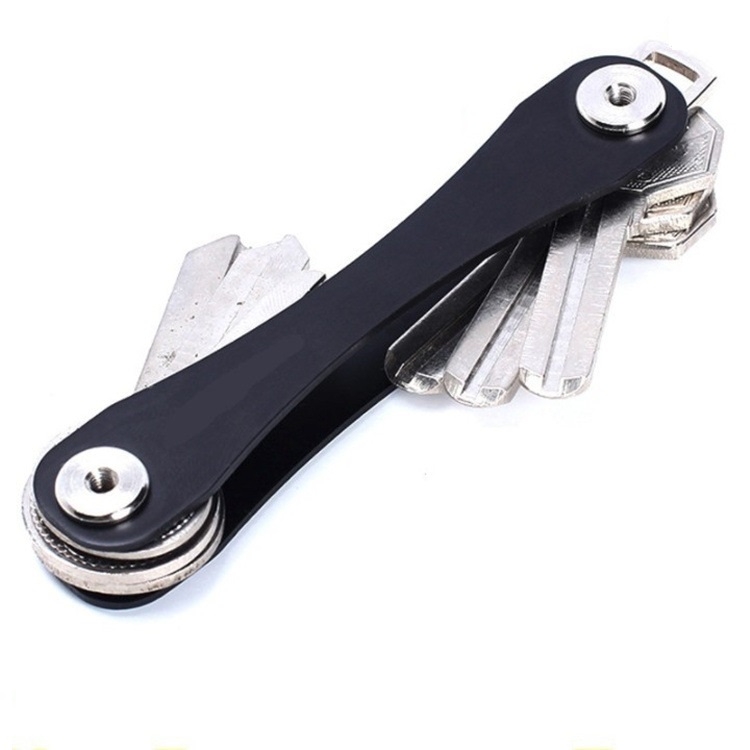 

3 PCS Large Aluminum Alloy Key Holder Metal Key Storage Device Outdoor Tool Random Colour Delivery(8.8x1.7x1.8cm)