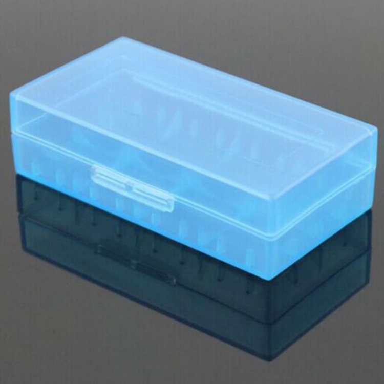 

5 PCS Battery Storage Case Plastic Box for 2 x 18650 / 4 x 16340 Batteries(Blue)