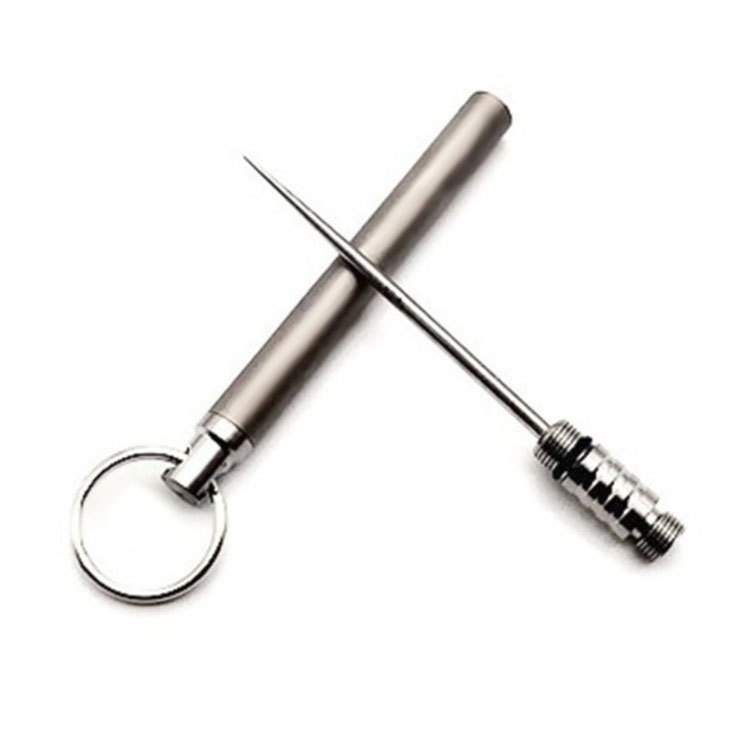 

Titanium Alloy Integrated Toothpick Holder Portable Non-Disposable Toothpicks