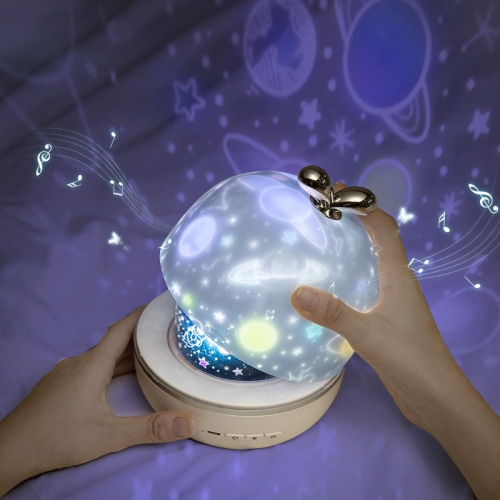

Fantasy Starry Sky Projector Night Light Atmosphere Light Valentine Day Gift, Style: Music Box