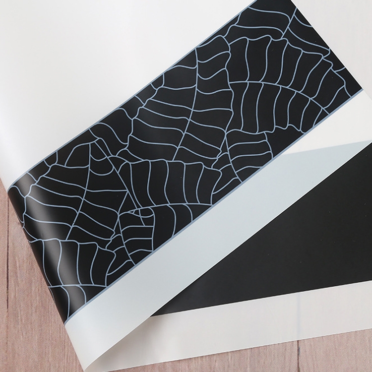 

2 Bags Matte Paper Flower Wrapping Paper Waterproof Translucent Marbled Wrapping Flower Paper(White Black)