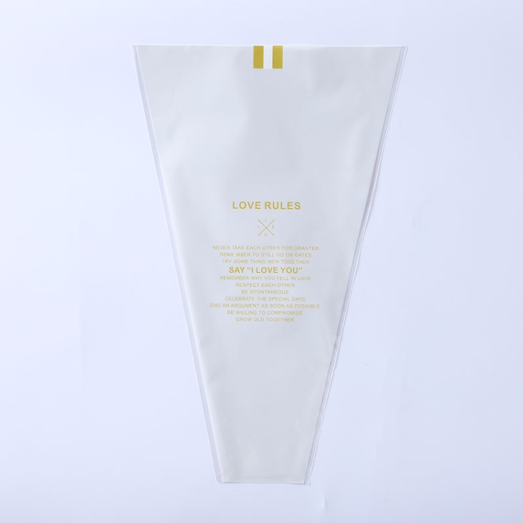 

Flower Packaging Bag Trapezoid Bag Dried Flower Bag(White )