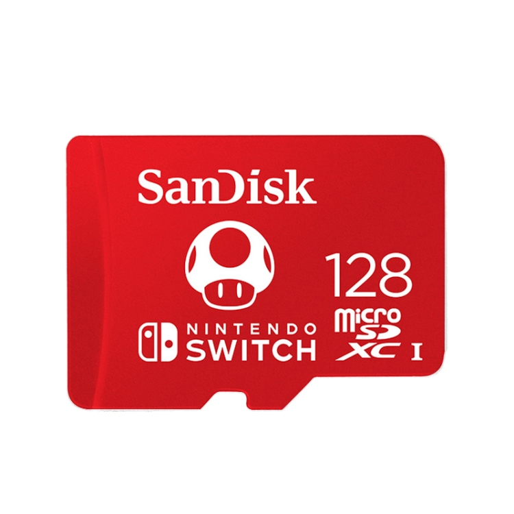 

SanDisk SDSQXAO TF Card Micro SD Memory Card for Nintendo Switch Game Console, Capacity: 128GB Red