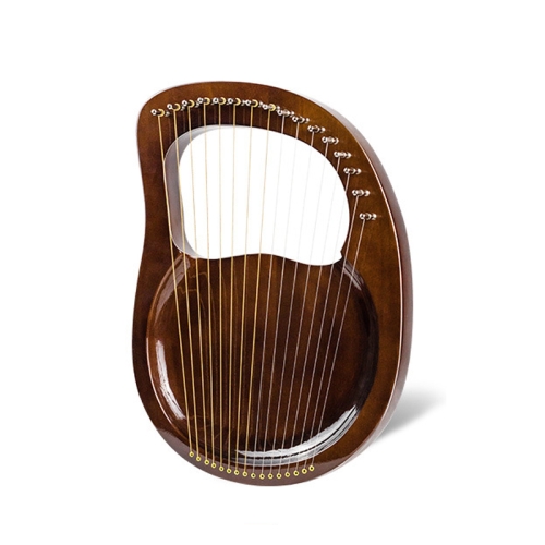 

Small Harp Laya Portable Mini Lyre,Style: 16 Tone Coffee Color Light Plate Type