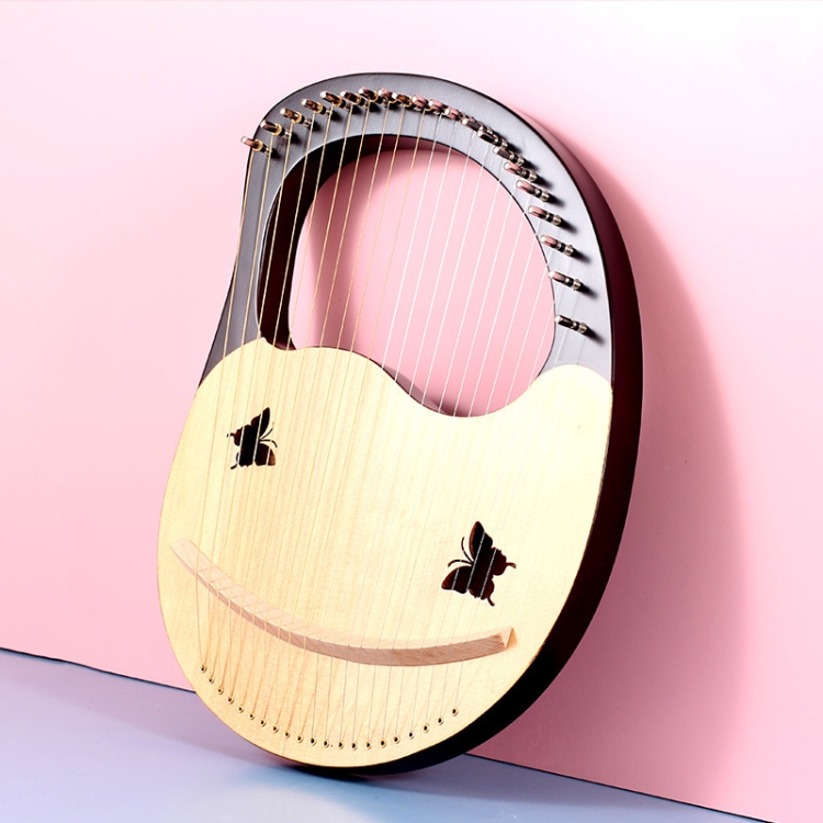 

Small Harp Laya Portable Mini Lyre,Style: 21 Tone Liangzhu Wooden Box Type