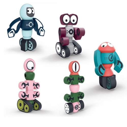 

Magnet Magnetic Robot Children Early Education Building Blocks Assembling Educational Toys 5 PCS / Set