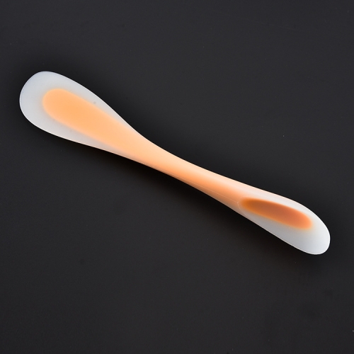 

3 PCS Multifunctional Double-Headed Dual-Purpose Silicone Spatula Translucent Spoon Baking Tool, Random Color Delivery