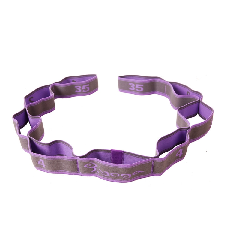 

TF-YJD2 2 PCS Yoga Elastic Band Fitness Resistance Stretch Band 9-Stage Yoga Training Band(Purple)
