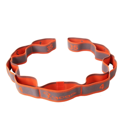 

TF-YJD2 2 PCS Yoga Elastic Band Fitness Resistance Stretch Band 9-Stage Yoga Training Band(Orange)