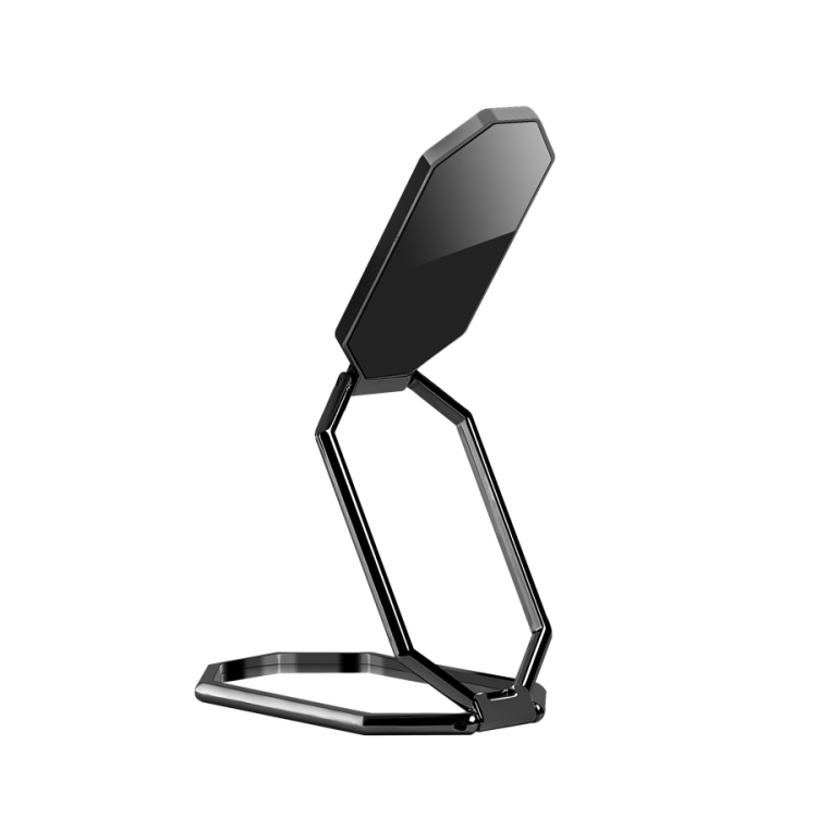 

Folding And Sticking Zinc Alloy Mobile Phone Ring Holder Car Magnetic Ring Buckle(Cool Black)